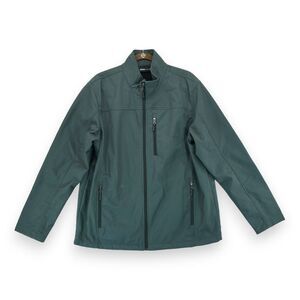 Swiss Tech‎ Men's Jacket Size L(42-44) Gray Collar Full Zip ~ Zipper Pockets